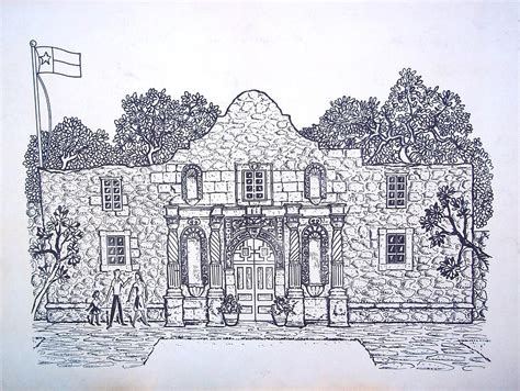 The Alamo Free Coloring Pages