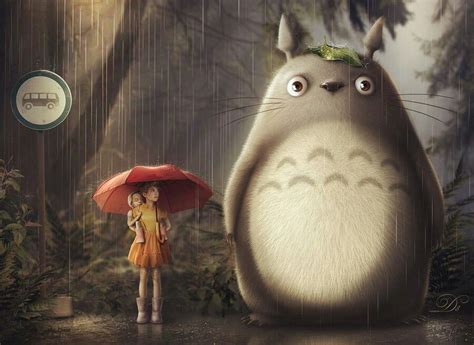 Totoro Deviantart Hayao Miyazaki Illustrations Manga Illustration