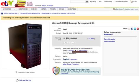 Alleged Xbox 720 Durango Development Kit Sells On Ebay For 20100