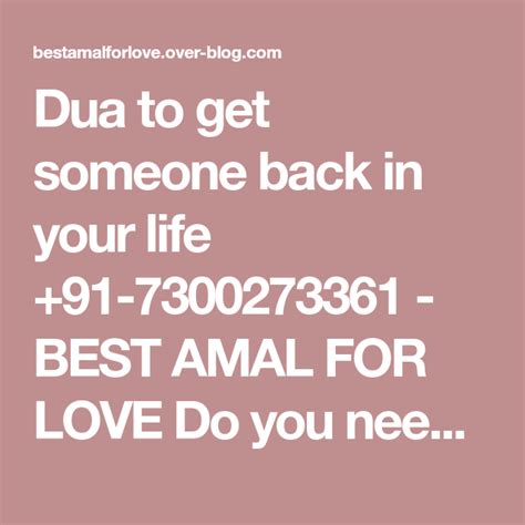 If you have any thoughts on moving on when the man you love is getting married to someone else, please feel free to share with me. Dua to get someone back in your life +91-7300273361 - BEST ...