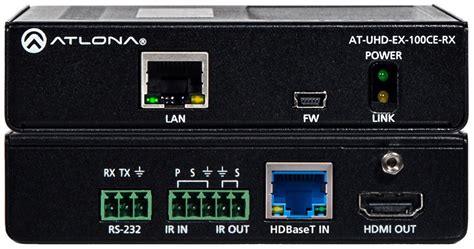 Atlona At Uhd Ex 100ce Rx 11 4kuhd Hdbaset Receiver With Ethernet