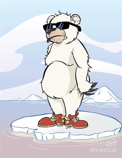 Polar Bear Wearing Sunglasses Digital Art By Jeff Morin