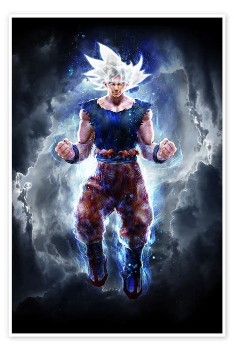 Ultra Instinct Goku Master Print By Barrett Biggers Posterlounge