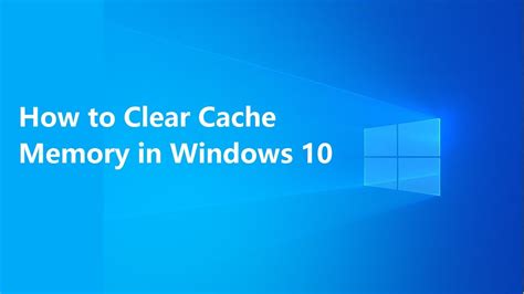 Clearing cache can not only make your pc run smoothly but also increase some free space. Clear Cache Memory In Windows 10 : How To Flush All Types ...