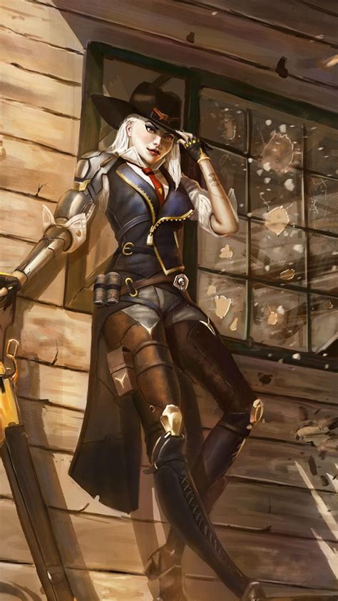 Ashe Wallpapers Overwatch Coloring Dinosaur