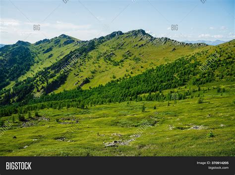 Green Mountain Scenery Image And Photo Free Trial Bigstock