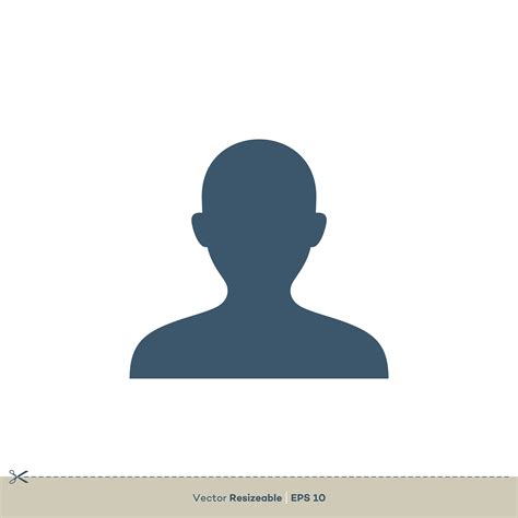 Profile Human Figure Icon Vector Logo Template Illustration Design