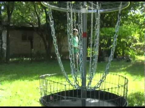 The black hole pro is a basket that is easy to set up and take down without tools. Homemade disc golf basket. - YouTube