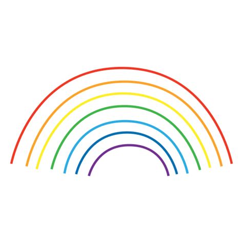 design png e svg de linhas coloridas de arco íris para camisetas