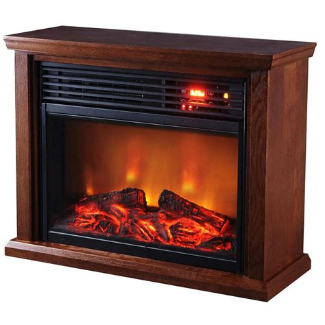Optimus Electric Infrared Fireplace Heater With Remote Control H 8261