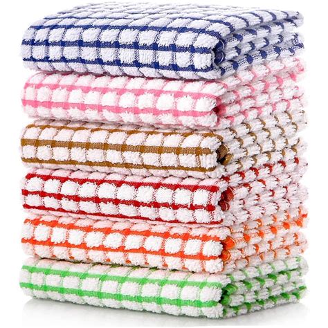 Kitchen Dish Towels 16 Inch X 25 Inch Bulk Cotton Kitchen Towels And