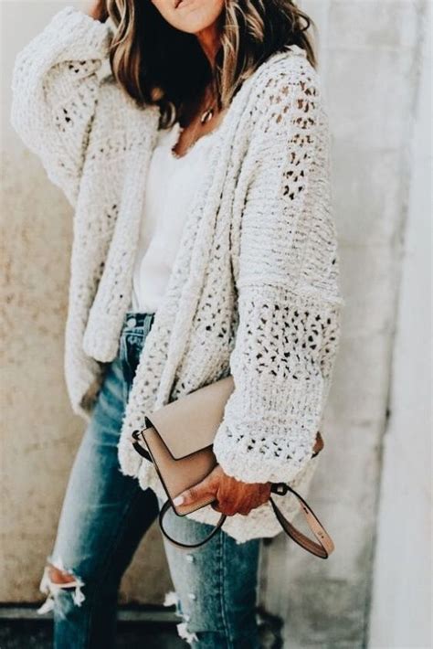 15 Ways To Wear An Oversized Knit Cardigan This Spring Mode Outfits