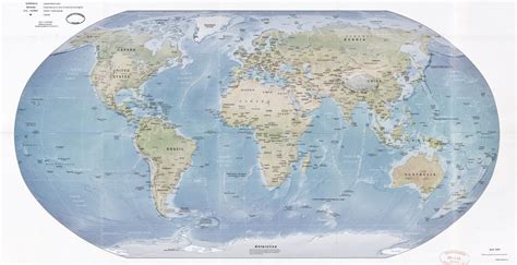 Large Scale Political Map Of The World With Relief 2015 World Mapsland