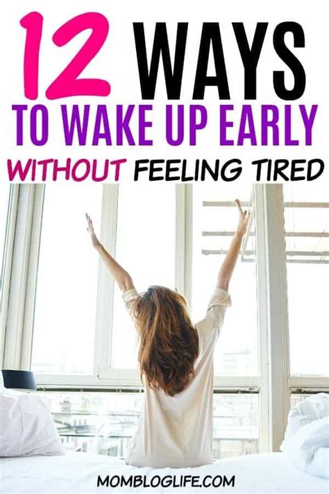 12 Tips To Wake Up Earlier Without Feeling Tired Ways To Wake Up Early How To Wake Up Early