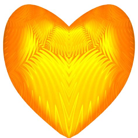 Yellow Swirl Orange Heart Free Stock Photo Public Domain Pictures