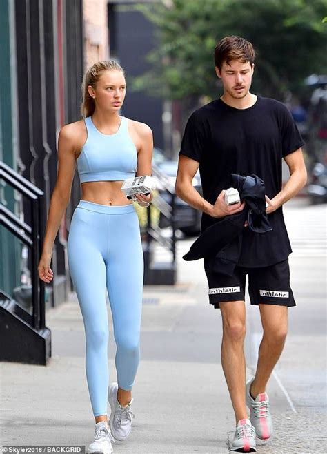 Romee Strijd Flaunts Angel Physique With Beau Laurens Van Leeuens Romee Strijd Fitness