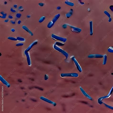 Biofilm Of Antibiotic Resistant Bacteria Closeup View Rod Shaped And
