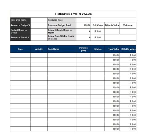 40 Free Timesheet Time Card Templates Template Lab And Employee