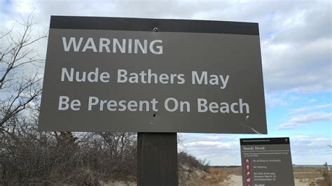 warning nude bathers may be present on beach sandy hook fort hancock army base youtube