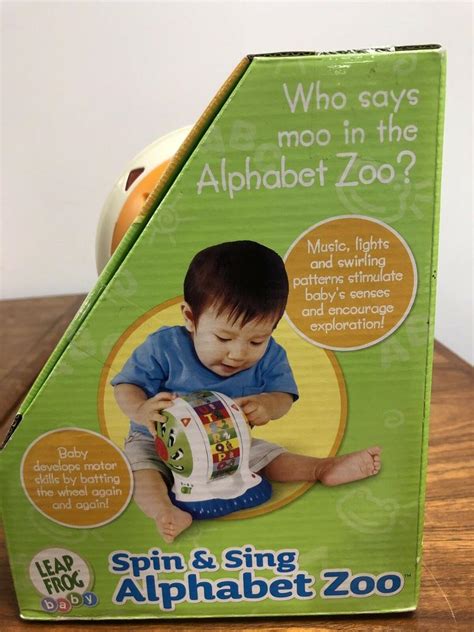 Leapfrog Spin And Sing Alphabet Zoo Discovery Ball Wheel Baby Toy 2006