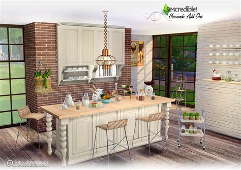 My Sims 4 Blog Hacienda Kitchen Clutter By Simcredible Designs