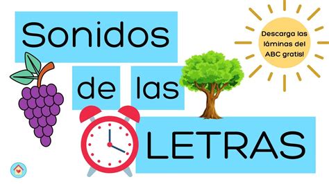 Sonidos De Las Letras Imprimibles Gratis Láminas Abecedario