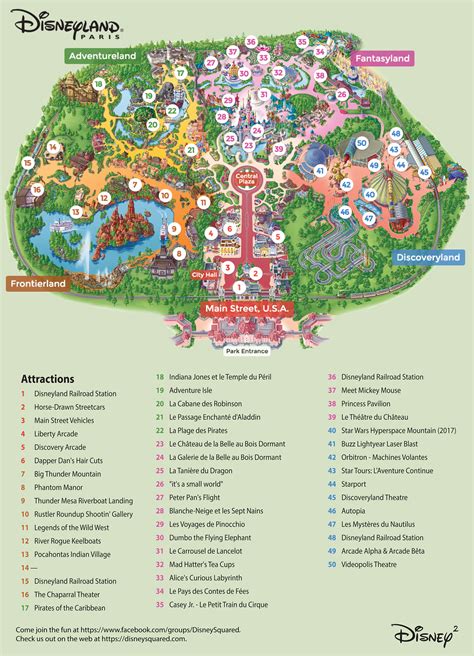 Disneyland Paris Hotels Location Map