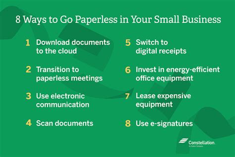 8 Ways To Go Paperless In Your Small Business Constellation