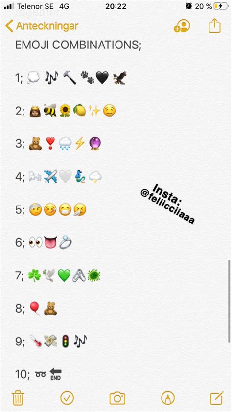 cute emoji combinations for instagram captions