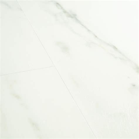 Marble Carrara White Vinyl Flooring Tiles Quick Step Livyn Ambient Click