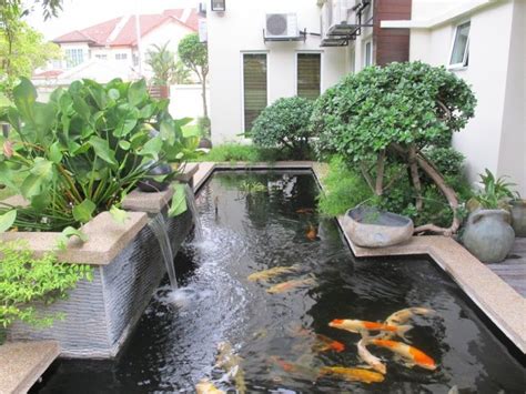 Garden Elegant Backyard Waterfall Design Ideas In Fishpond Beautiful