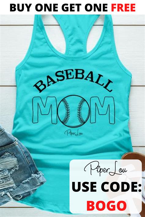 baseball mom baseball mom piper lou collection tees