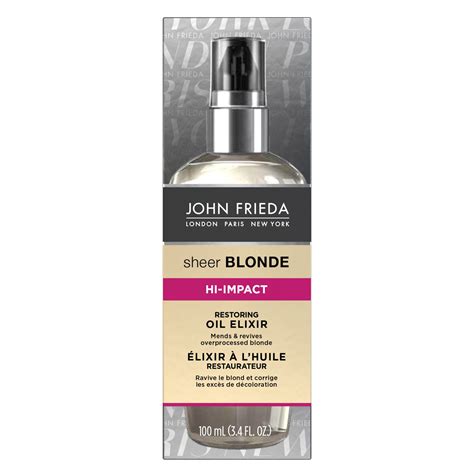 John frieda frizz ease moisture barrier intense hair spray. John Frieda Sheer Blonde® Hi-Impact Restoring Oil Elixir ...