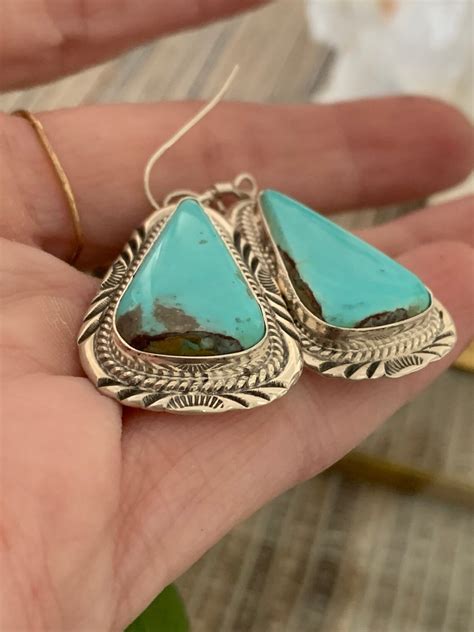 Darling Darlene Turquoise Navajo Native American Earrings Etsy