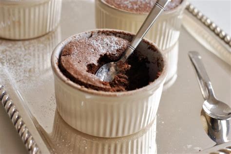 bittersweet chocolate soufflés taniabakes