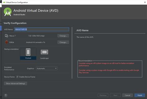 Welcome to android development board. Android Virtual Device Manager - Can not start virtual ...