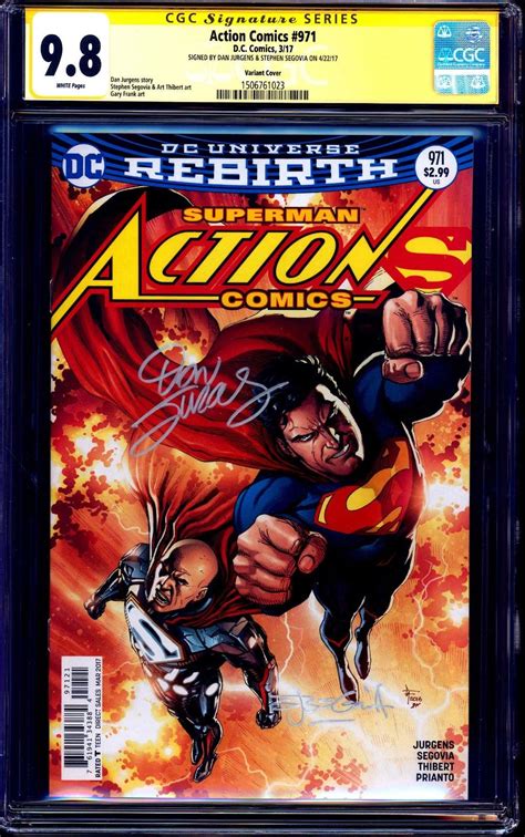 Action Comics 971 Variant Cgc Ss 98 Signed X2