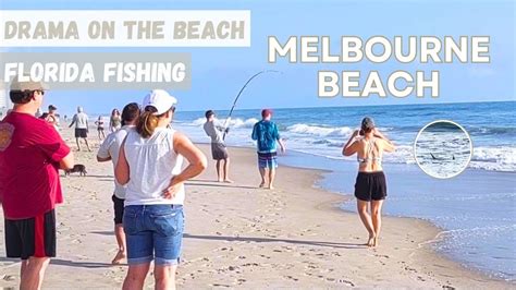Dramatic Beach Fishing🦈 On Melbourne Beach Florida 🏖️🌊 Youtube