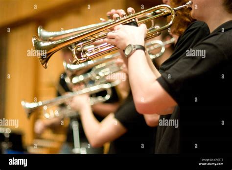 Trumpets In Use In The Brass Section Of A Jazz Orchestra 21 November