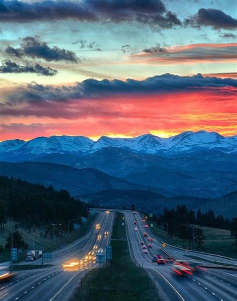 Sunset In Denver Co Beamazed Beautiful Sunset Pictures Beautiful