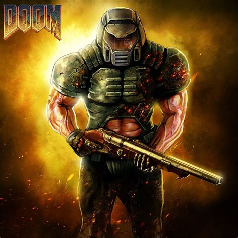 Doomguy Fan Art Arte De Videojuegos Arte Súper Héroe Fondo De Pantalla De Iron Man