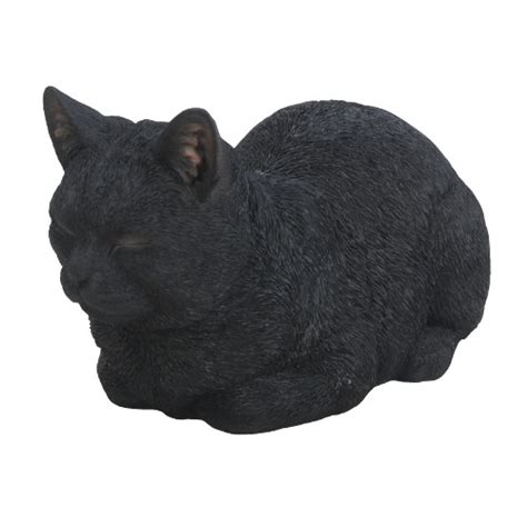 Manufacturer garden ornaments black marble cat statue. Black Dreaming Cat Resin Ornament Vivid Arts - Bridgend ...