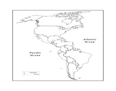 Western Hemisphere Political Map Blank