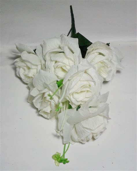 Jual Bunga Mawar Putihbunga Plastikartificialshabby Chic Di Lapak
