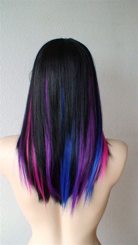 Purple Pink Blue Black Wish I Was Brave Enough To Get