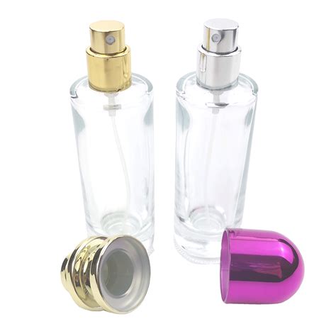 Luxury Fancy Design Empty Clear Recycled Glass 30ml Spray Pump Perfume
