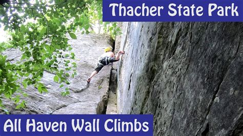 Thacher State Park Climbing Haven Wall Youtube