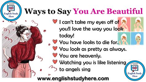 43 Ways To Say You Are Beautiful In English Vocabulary Home