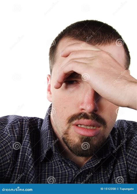 Tired Young Adult Male Fatigue Stock Photo Image Of Emotions