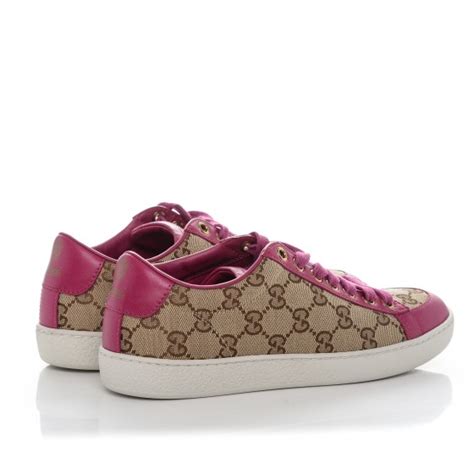 Gucci Gg Supreme Monogram Brooklyn Sneakers 355 Pink 187232